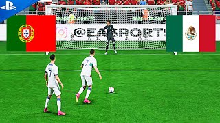 Ronaldo Penalties | Portugal VS Mexico Penalty Shootout | FIFA 24 PS5 4k