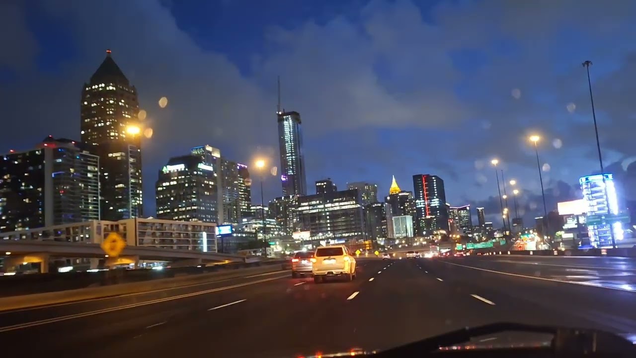 ASMR Night Driving in Metro Atlanta
