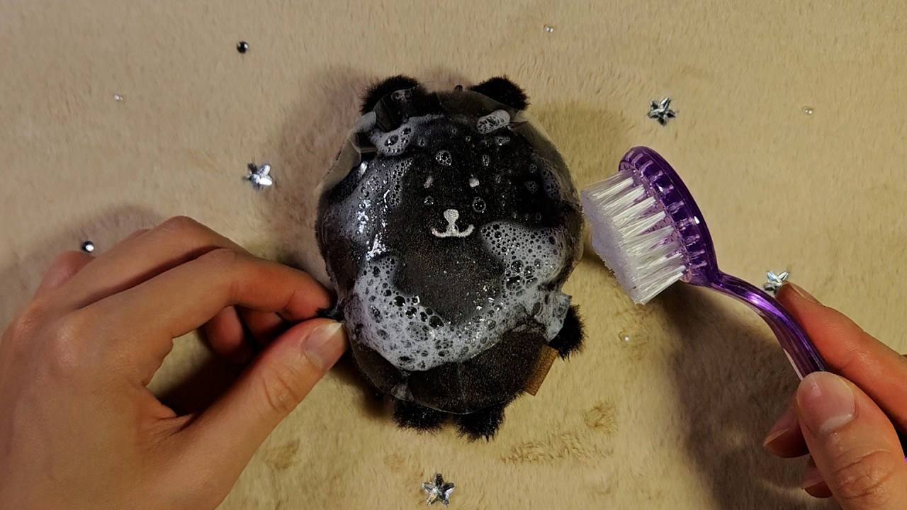 폭염에 새까맣게 타버린 흑담곰 스킨케어 ASMR