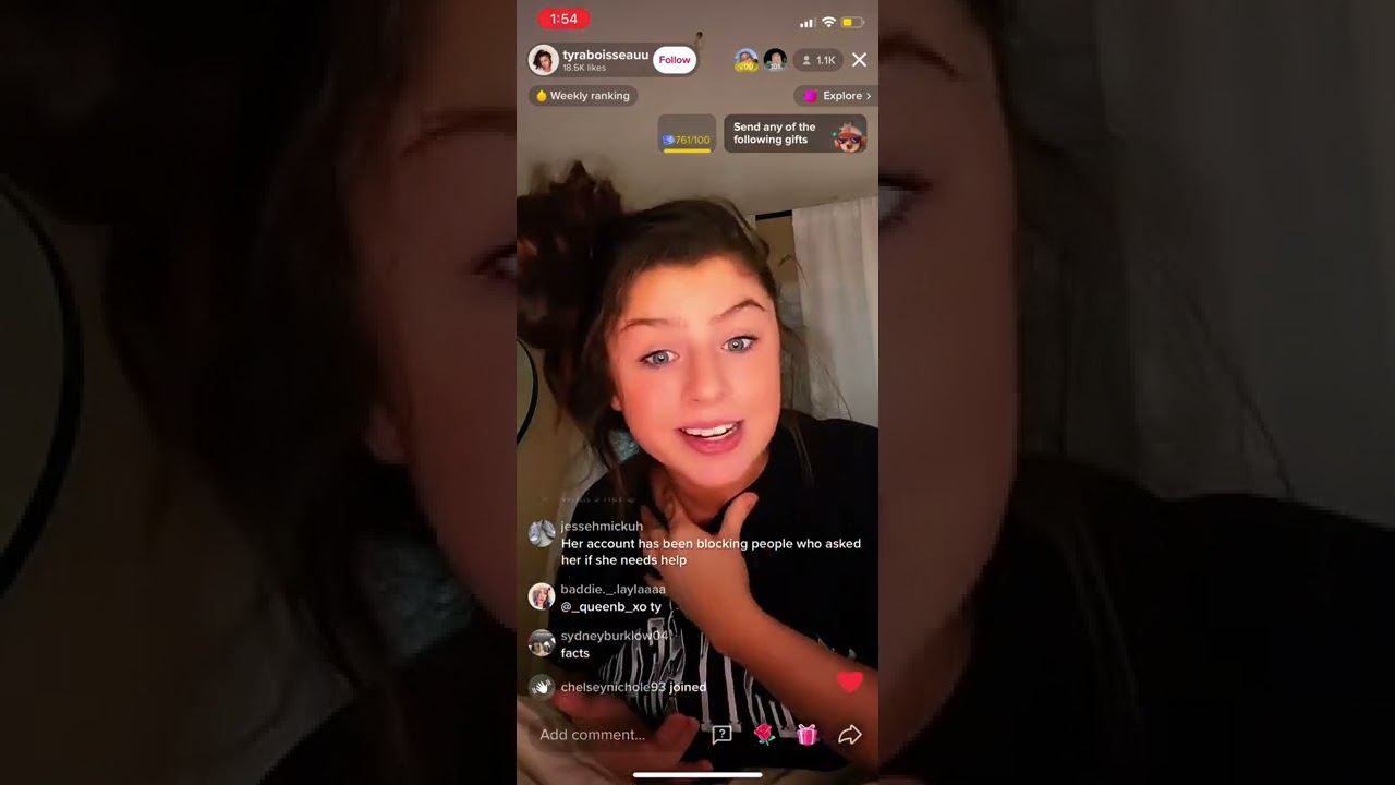 Tyras TIK Tok Live talking about Jason and Kylen at the Tell All
