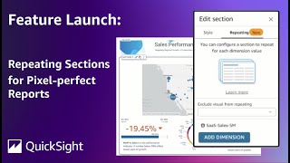 Announcing Repeating Sections in Amazon QuickSight Pixel-Perfect Reports