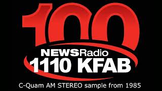 KFAB AM STEREO SAMPLE FROM 1985