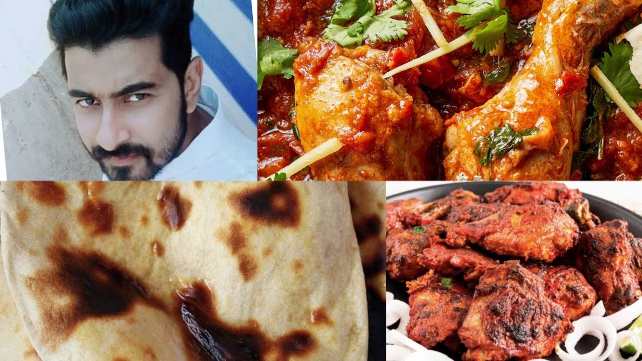 Dinner time chicken tandoori/ chicken karahi/ butter tandoori roti 