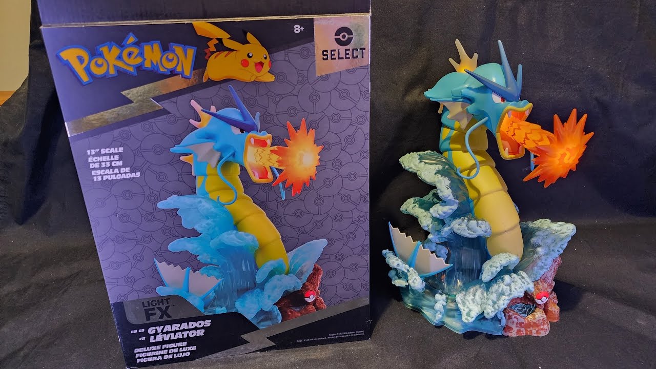 Распаковка: фигурка-статуэтка Pokemon Gyarados Light FX Deluxe