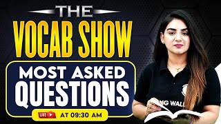 THE VOCAB SHOW | English Vocabulary Most Asked Questions in Bank Exams | by Anchal Mam