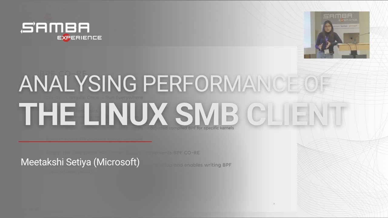 Leveraging eBPF for Analysing Performance of the Linux SMB Client ...