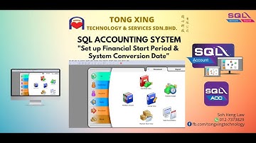 SET UP FINANCIAL START PERIOD & SYSTEM CONVERSION DATE (DEMO SQL ACCOUNTING SYSTEM) 🖥️💻