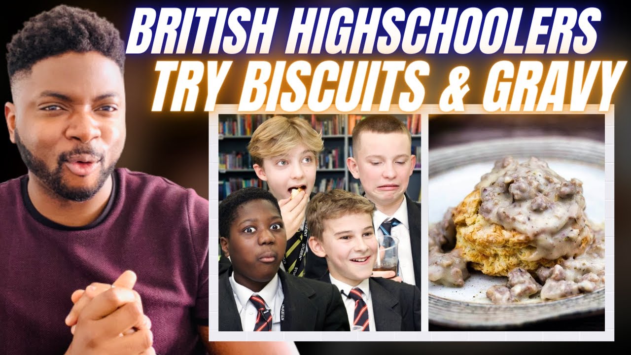 🇬🇧BRIT Reacts To TRYING BISCUITS & GRAVY FOR THE FIRST TIME!