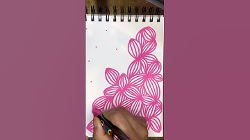 Easy zentangle pattern to try. #artvideo #artprocessvideo #poscamarkers #zentangleart #zentangle
