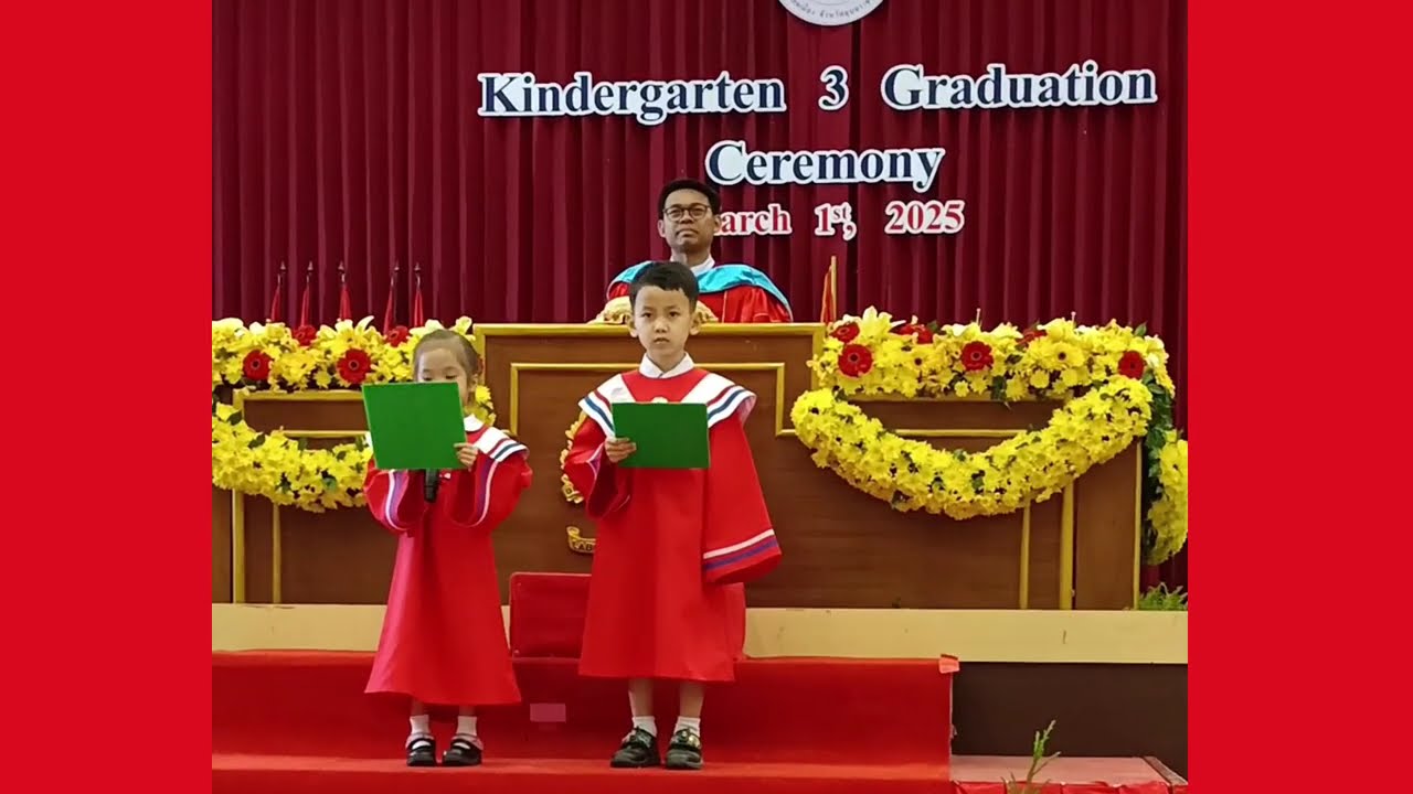Kindergarten 3 Graduation 🎓 Ceremony @Assumption Collège Ubon Ratchathani Province. 