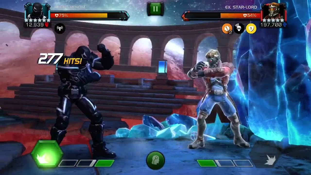 Mcoc - 6r2 agent venom vs lol starlord (kraven + scorpion synergies)