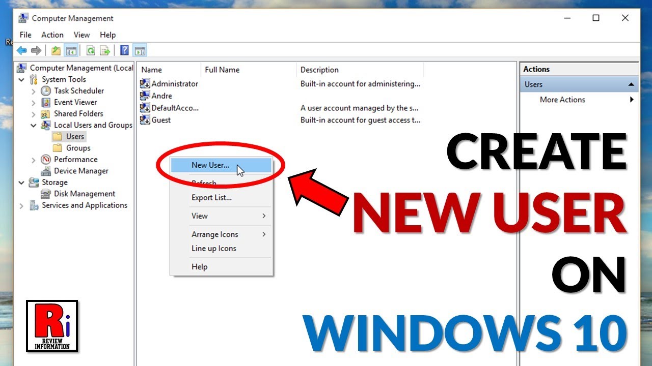 How To Create A New User Account On Windows 10 Youtube | Images and ...