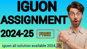 Ignou ka solved Assignment यहां मिलता है फ्री में 2024-25 | IGNOU solved free assignment 2024