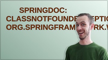 Springdoc: ClassNotFoundException: org.springframework.web.servlet.resource.LiteWebJarsResourceRe...