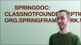 Famous Springdoc: ClassNotFoundException: org.springframework.web.servlet.resource.LiteWebJarsResourceRe... Profile