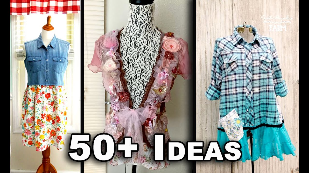 50+ Upcycled Shirts to Inspire Your Next Project | ep 5 - YouTube