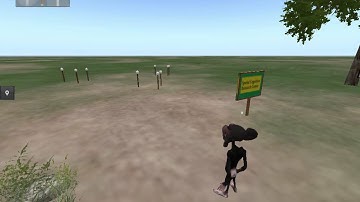 VR foraging clusters experiment  - simulation on an OpenSim world