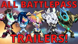 All Brawlhalla Battlepass Trailers Compilation!