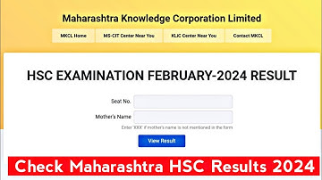 How to Check Maharashtra HSC Results 2024 on @maharesult.nic.in @hscresult.mkcl.org