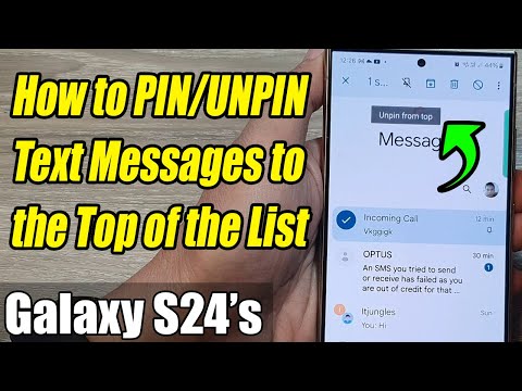 Never Miss a Text Again! PIN Important Chats on Galaxy S24 (All Models!) In Text Messages