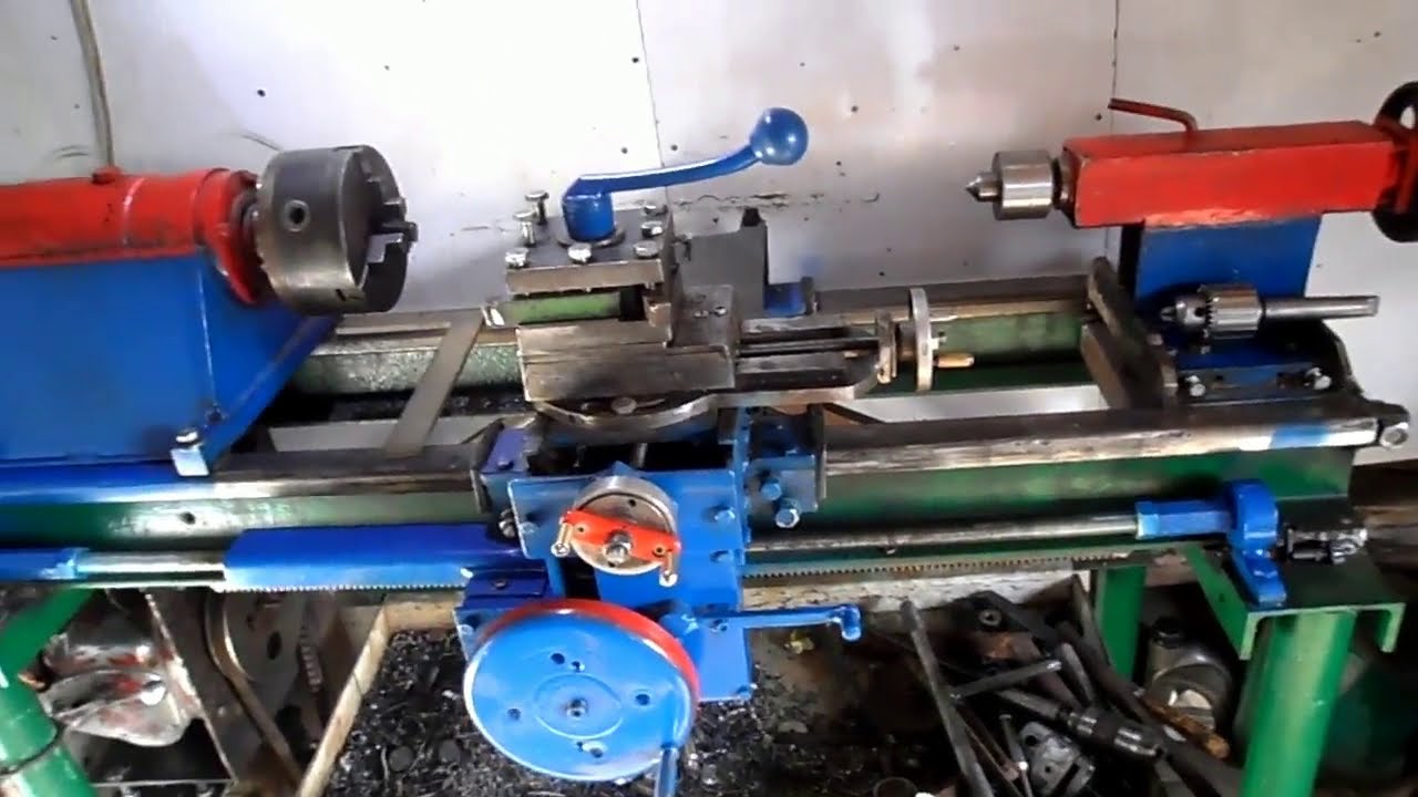 Полный обзор моего токарного станка.