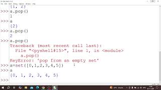 add() remove() in set | Add Elements in Set |Remove Elements in Set #set #python