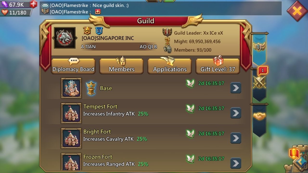 Lords Mobile: Master Guildfest Rewards & Results + New Guild Skin!?!!