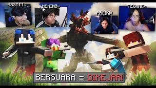 Gw ADAIN LOMBA PERANG DI MINECRAFT TAPI ADA MONSTER YANG BISA DENGER SUARA KITA! ... (TEGANG!!)