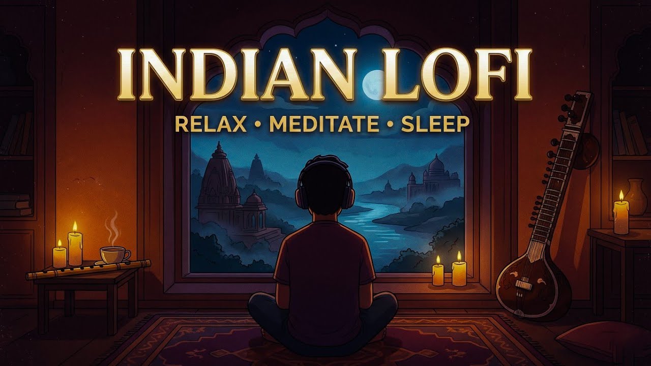 ​Indian Lofi 🇮🇳 Relaxing Sitar & Flute Beats [Meditation & Stress Relief]
