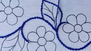 Hand embroidery border line