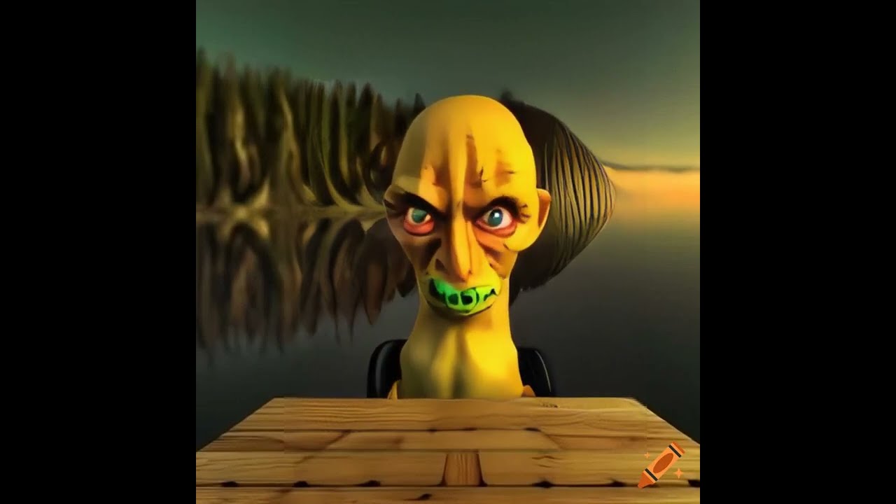 The Spooky Mutant Omega Mart Lemon Fruit Monster - Hyper-Realistic 3D Image