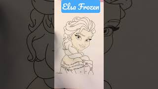 Elsa Frozen Color Page