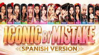 ICONIC BY MISTAKE - LE SSERAFIM x ILLIT x KATSEYE | Spanish Version (Color Coded Lyrics)