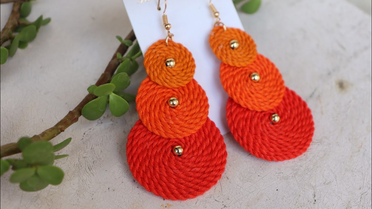 thread-earrings-how-to-make-earrings-using-thread-creation-you