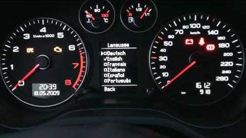 Audi A3 Driver Information System