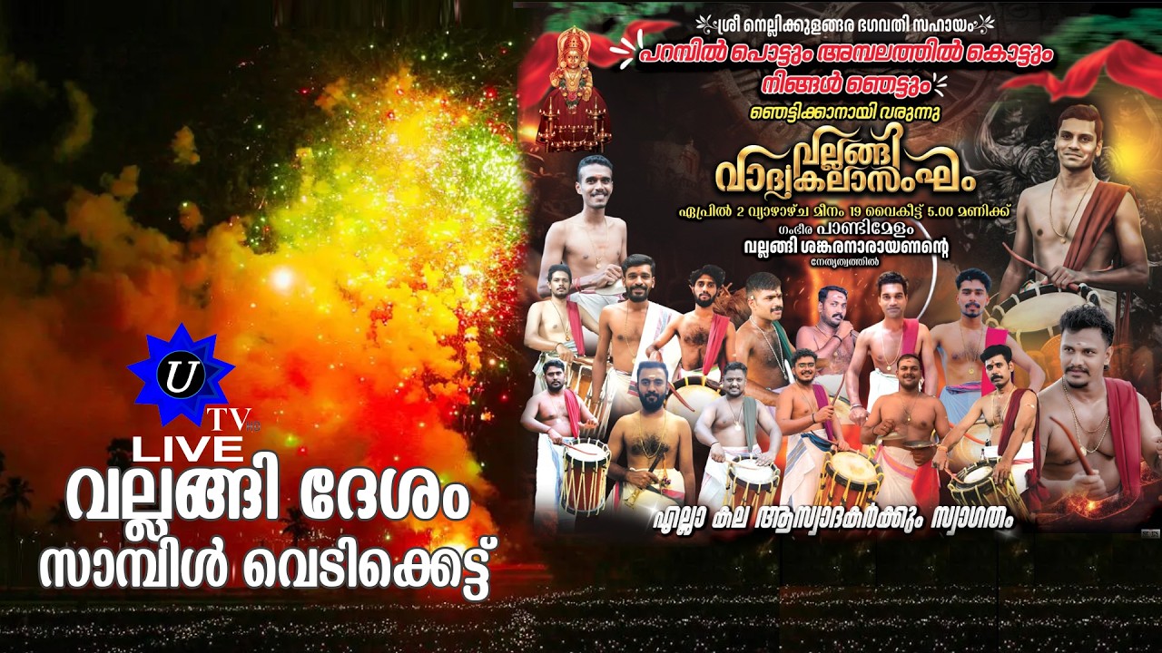 🔴 LIVE വല്ലങ്ങി ദേശം സാമ്പിൾ വെടിക്കെട്ട്  2026