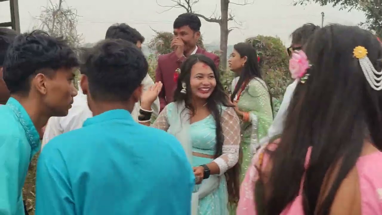 Just chill  Hindi song tharu wedding Boys and Girls dance❤️🥀🥰😊