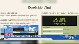 Iowa Department of Transportation encouraging sign submissions