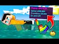 SE NUOTI DROPPI OGGETTI OP SU MINECRAFT!