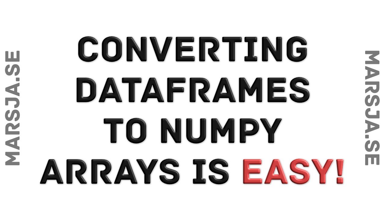 Array To Csv Pandas