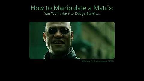 Pre-Calculus Algebra: Matrix Operations