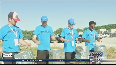 UNA drumline entertains Rocket City Trash Pandas fans