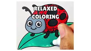 Cozy Spring Duck & Ladybug Coloring 🌼 ASMR Marker Sounds screenshot 2