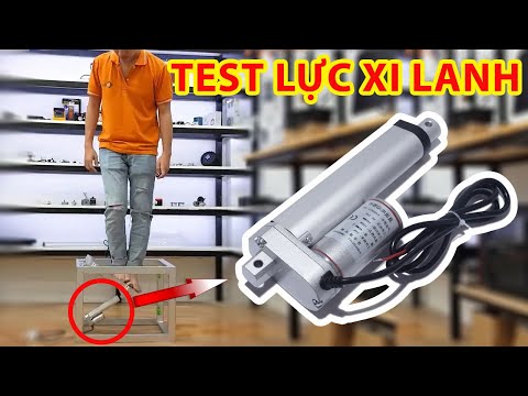 Video Xi lanh điện : Test Xy lanh điện và Bộ điều khiển... - youtube