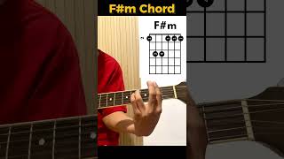 F#m Guitar Chord Made Easy | Beginner-Friendly F Sharp Minor Chord Tutorial #guitartutorial #music