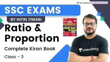 Ratio & Proportion | Complete Kiran Book | Class - 3 | All SSC Exams | Maths by Nitin Sir