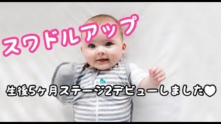 【スワドルアップ】をためしてみた！生後５ヶ月のねかしつけ♡