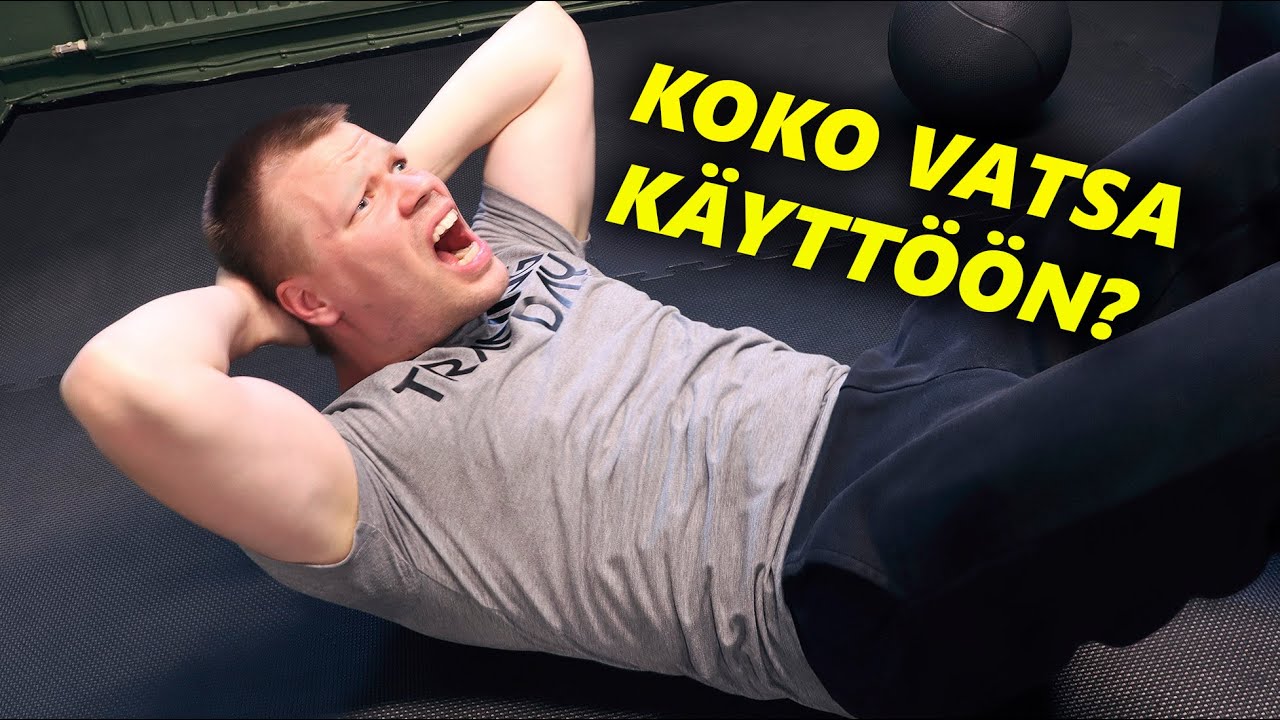Montako liikettä vatsalihasten treenaamiseen tarvitaan?