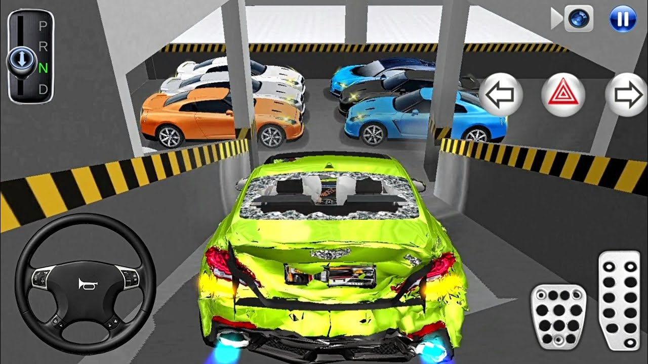 New Crashed car Stuck in Parking Garage - 3D Driving Class 2026 - 3D Driving Class - Car Game