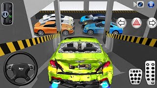 New Crashed car Stuck in Parking Garage - 3D Driving Class 2026 - 3D Driving Class - Car Game screenshot 1